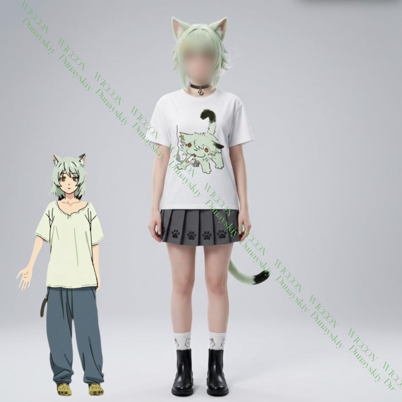 Anime Merchandise T-Shirts - تي شيرت قطني بأكمام قصيرة بطباعة