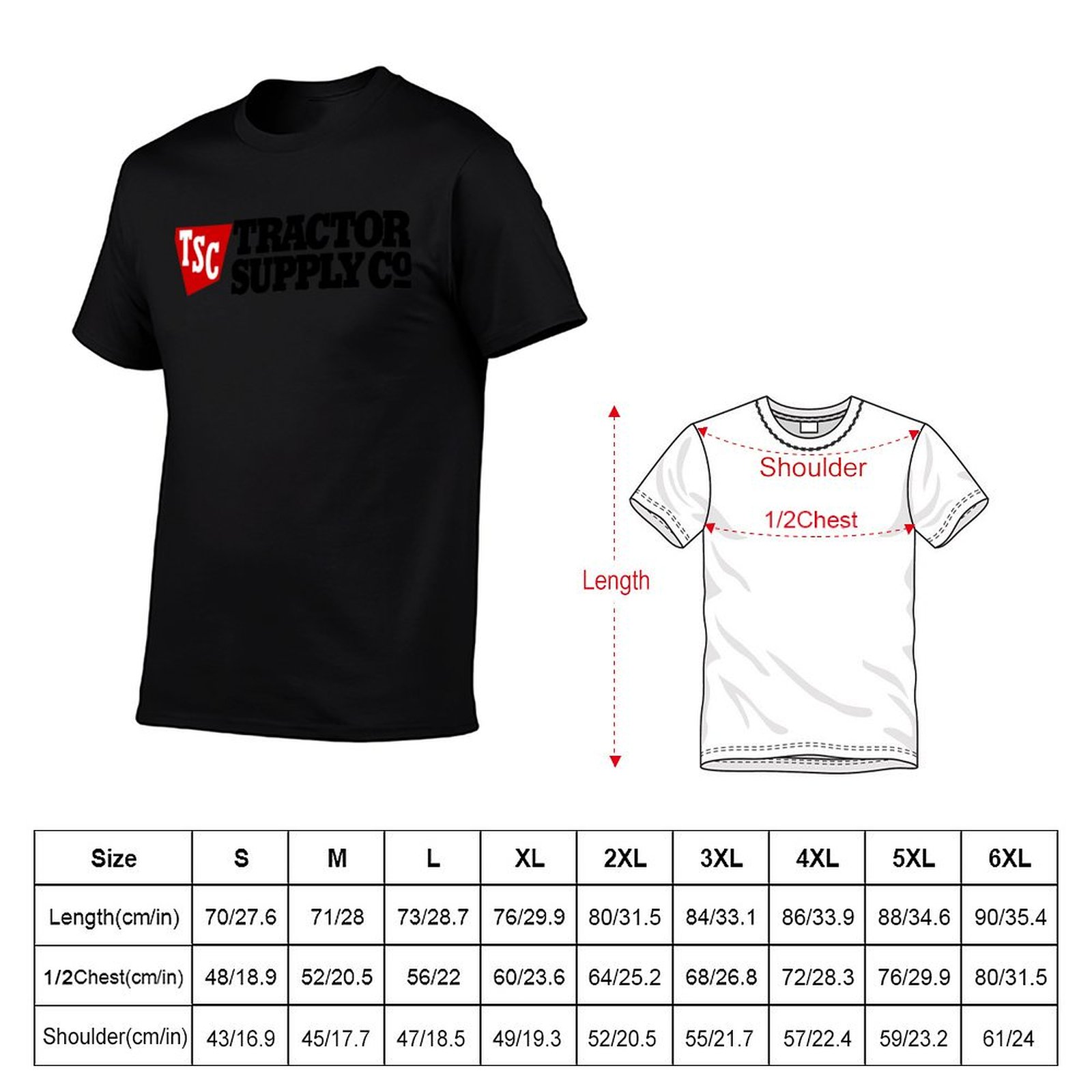 تي شيرت بشعار Tractor Supply T - مراجعة Anime Merchandise T-Shirts وسعره